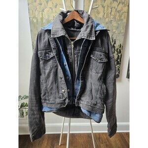 Mnml Boro Triple Denim Trucker Jacket RARE FIND Men's Sz  Medium